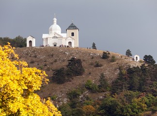 Saint Sebastian chapel, view from Mikulov town