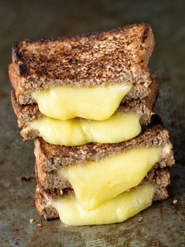 rustic american grilled cheese sandwich