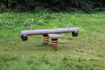 Playground devices in Hitland, The Netherlands