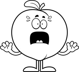 Scared Cartoon Peach