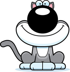 Smiling Cartoon Cat