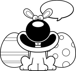 Talking Cartoon Easter Bunny