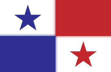 Panama flag icon vector