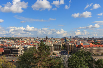 Fototapeta na wymiar View of Prague from the top.
