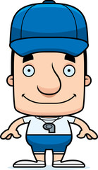 Cartoon Smiling Coach Man