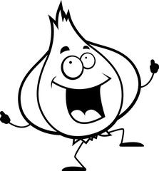 Cartoon Garlic Bulb Dancing