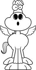 Surprised Cartoon Pegasus