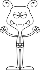Cartoon Angry Karate Ant