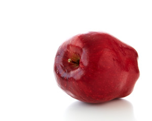 Red apple on white Background