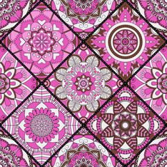 Seamless pattern. Vintage decorative elements. Hand drawn background. Islam, Arabic, Indian, ottoman motifs. Perfect for printing on fabric or paper.