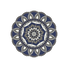 Flower Mandalas. Vintage decorative elements. Oriental pattern, vector illustration. Islam, Arabic, Indian, turkish, pakistan, chinese, ottoman motifs