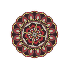 Flower Mandalas. Vintage decorative elements. Oriental pattern, vector illustration. Islam, Arabic, Indian, turkish, pakistan, chinese, ottoman motifs