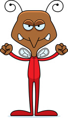 Cartoon Angry Mosquito In Pajamas