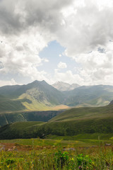 Fototapeta na wymiar Typical Caucasian landscape