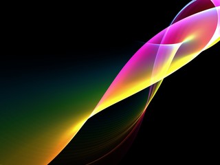      Abstract color wave design element 
