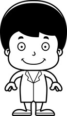 Cartoon Smiling Doctor Boy