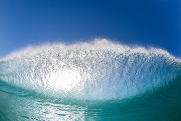 Wave Ocean Inside Water Confrontation Closeup