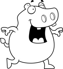 Hippo Walking