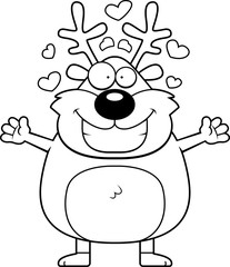Cartoon Reindeer Hug