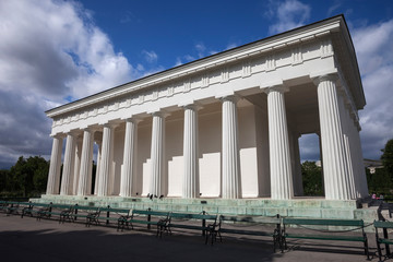 Fototapeta premium Neoclassical Theseus Temple in Vienna Volksgarten, Austria