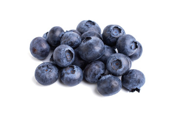 Blueberries with leaves