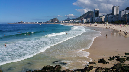 Copacabana Beach in Rio de Janeiro Brazil