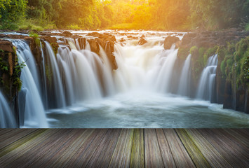 platform beside lake, Tropical Rain forests in Thailand