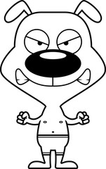 Cartoon Angry Puppy Swimsuit