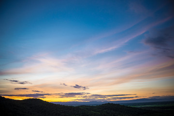 The sky after sunset