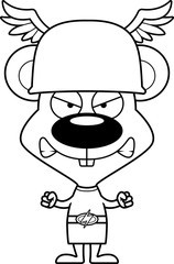 Cartoon Angry Hermes Mouse