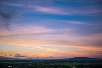 The sky after sunset