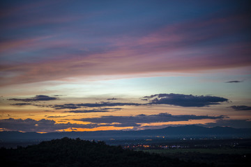 Fototapeta na wymiar The sky after sunset