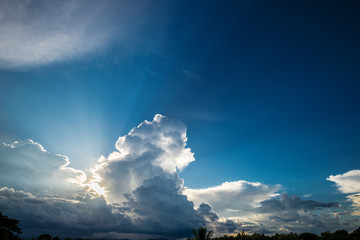 Fototapeta na wymiar sky,Cloud cover sun