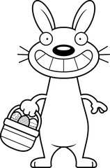 Happy Cartoon Easter Bunny