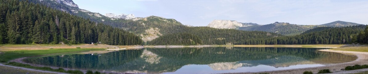 Fototapeta na wymiar Black Lake on Durmitor Mountain in Montenegro