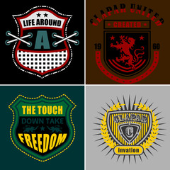 Naklejka premium Logos Retro Classic 