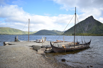 Obraz premium Viking boats