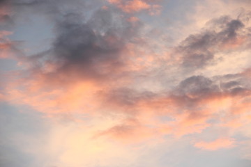 Obraz premium Wieczorne chmury