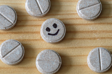 tablet of joy surrounded by other tablets