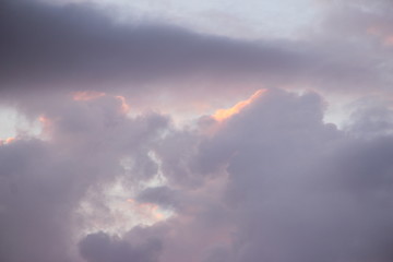 Fototapeta na wymiar Evening clouds