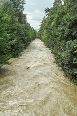 Naklejka premium Hochwasser