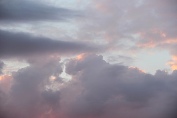 Evening clouds