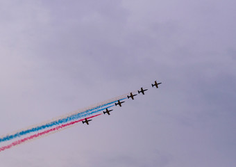 the performance of aerobatic teams