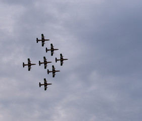 the performance of aerobatic teams