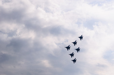 the performance of aerobatic teams