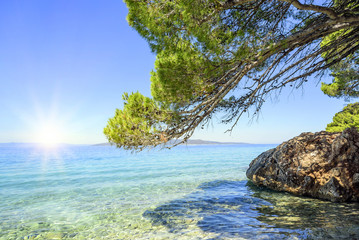 Blue Lagoon. Coast of the Adriatic Sea.