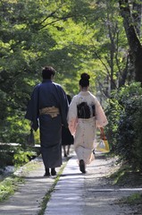 Japon couple jardin 