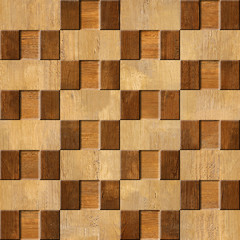 Interior wall panel pattern - decorative tile pattern - seamless background - Interior Design wallpaper - checkered style - wood texture