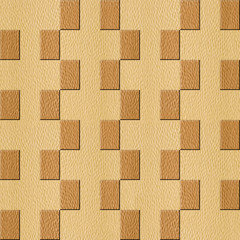 Interior wall panel pattern - decorative tile pattern - seamless background - checkered style - White Oak wood texture