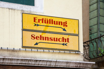 Fototapeta premium Schild 227 - Erfüllung